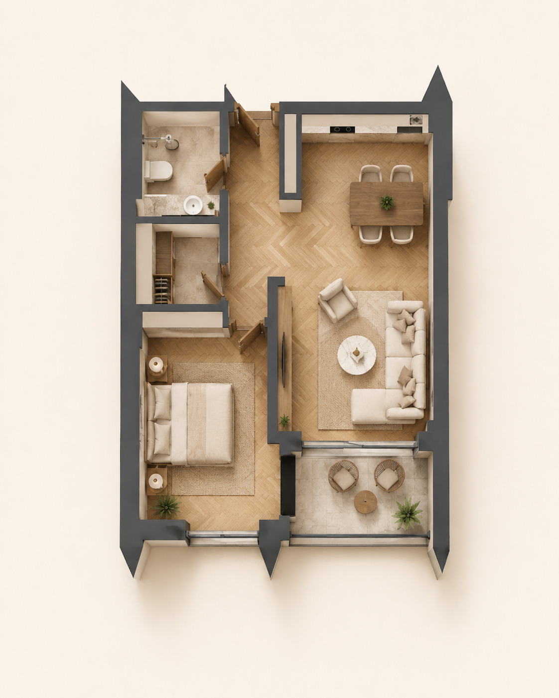 Furnished apartment visualization · Apartment 11