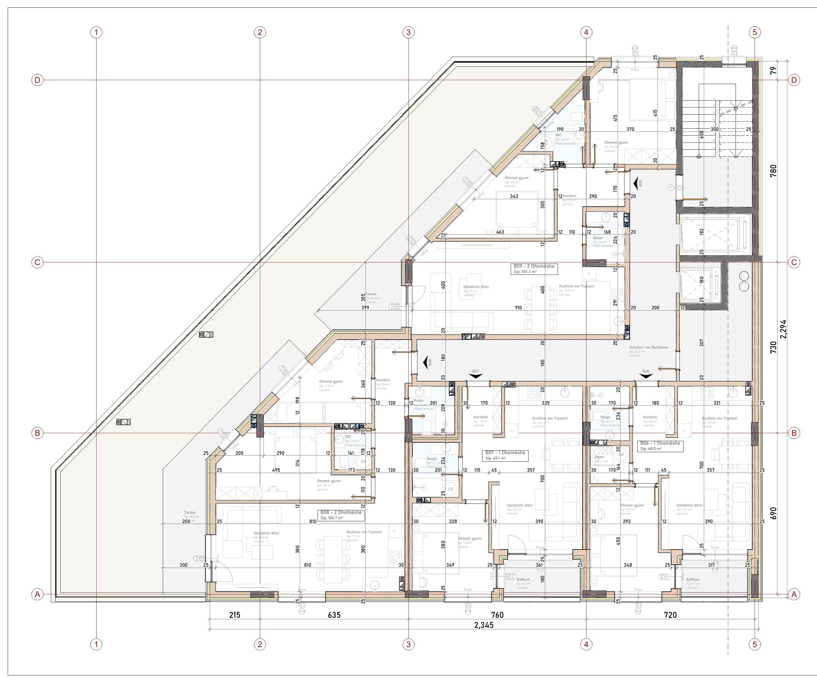 Shared floor plan · Floor 5